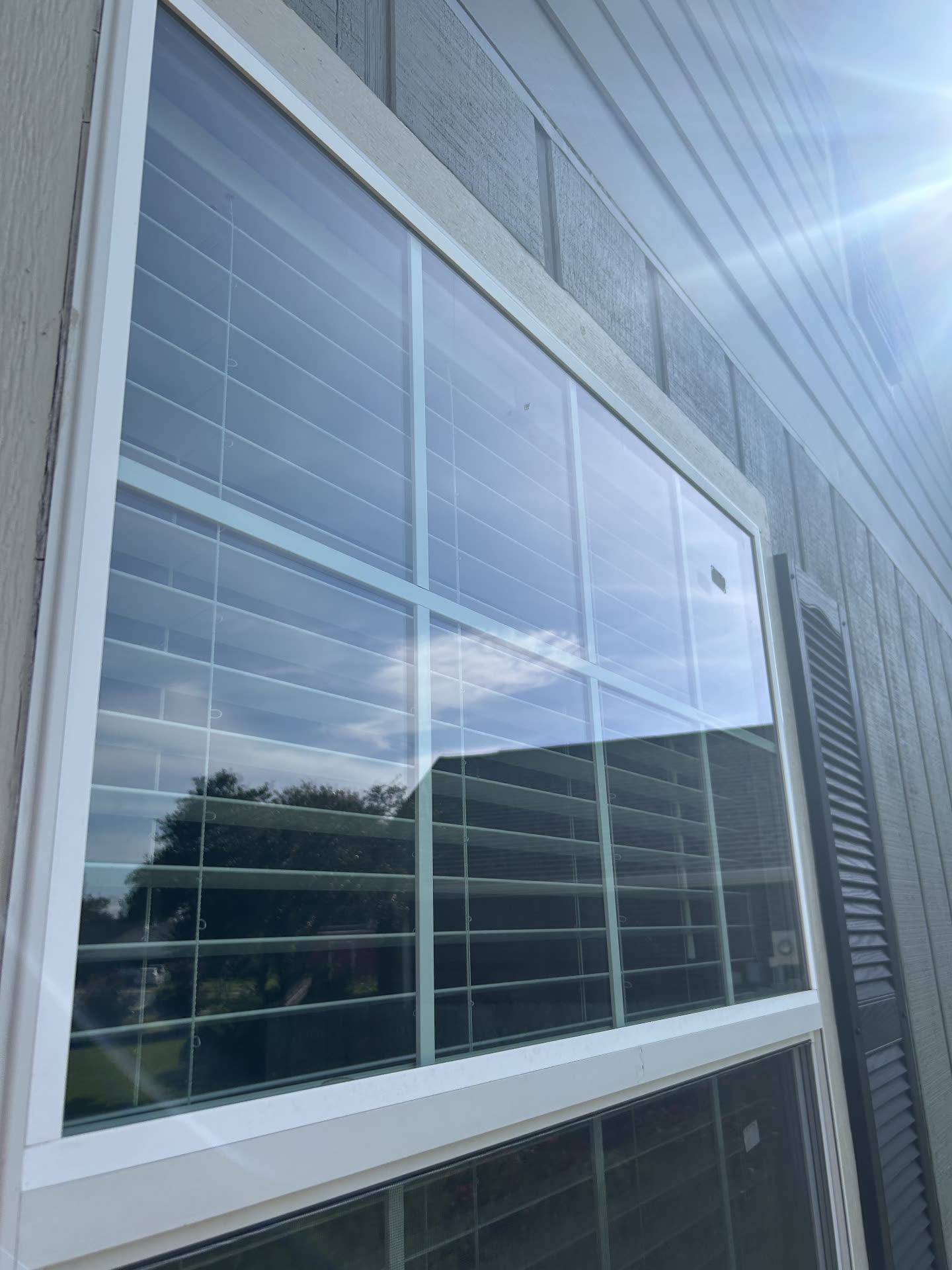 Crystal clear windows after professional Window Wizards cleaning service