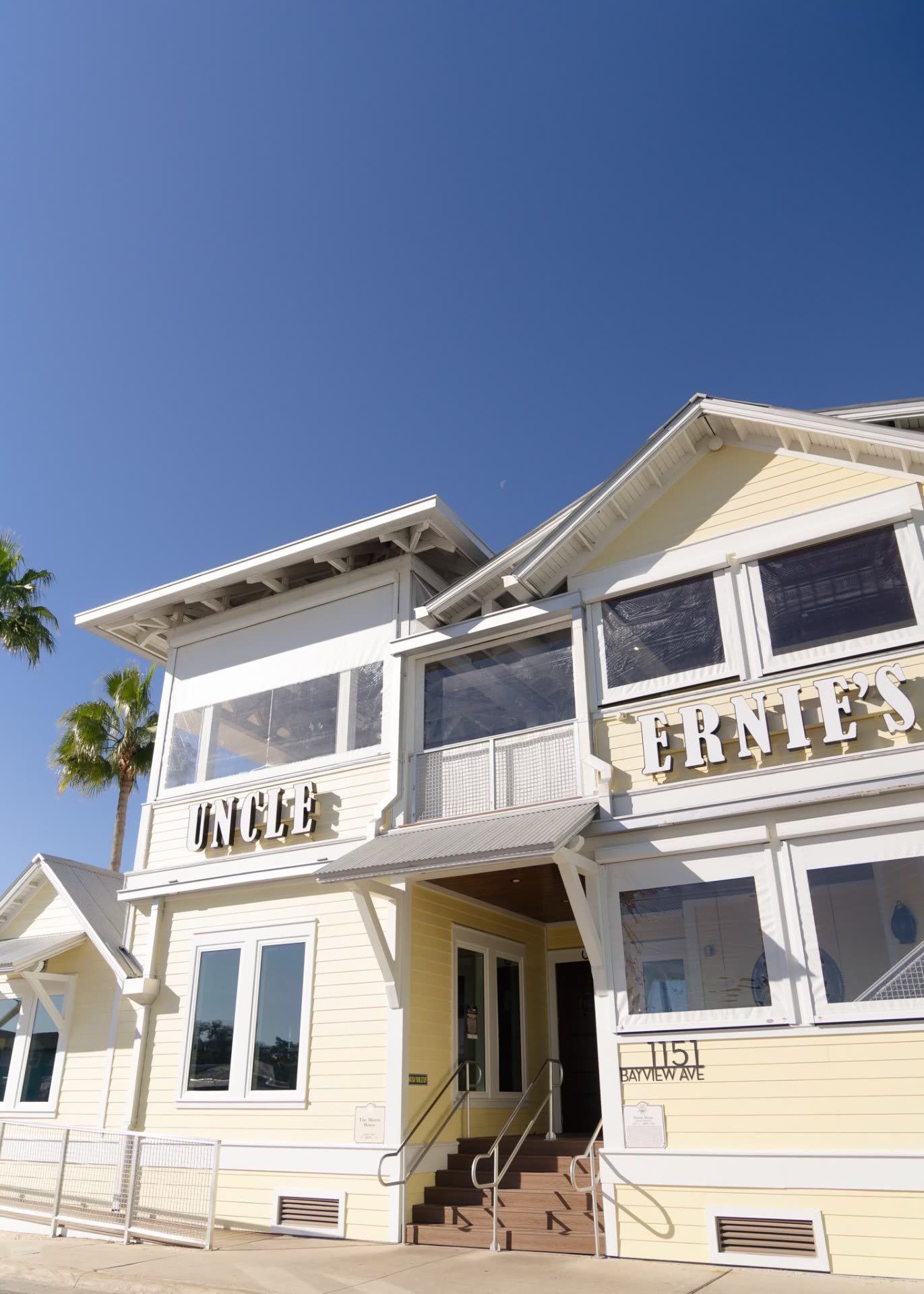 Uncle Ernie's restaurant exterior with clean windows